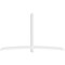 Ekena Millwork Bellingham Architectural Grade PVC Gable Bracket, 108"W x 63"H x 4"D x 4"F, 14/12 Pitch GBP108X63X0404BEL00 - alternate 3